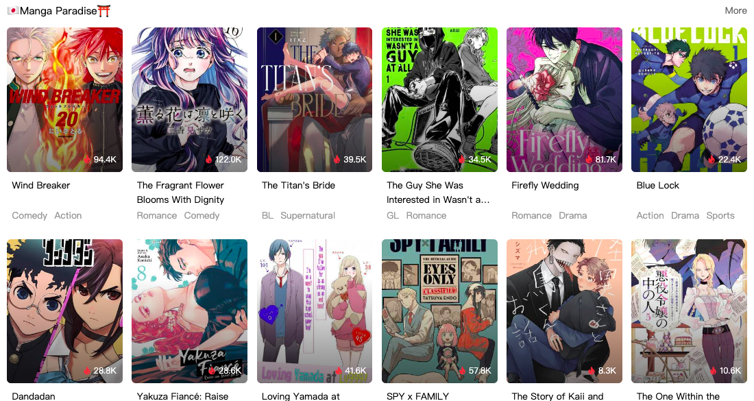 MangaPark reader interface